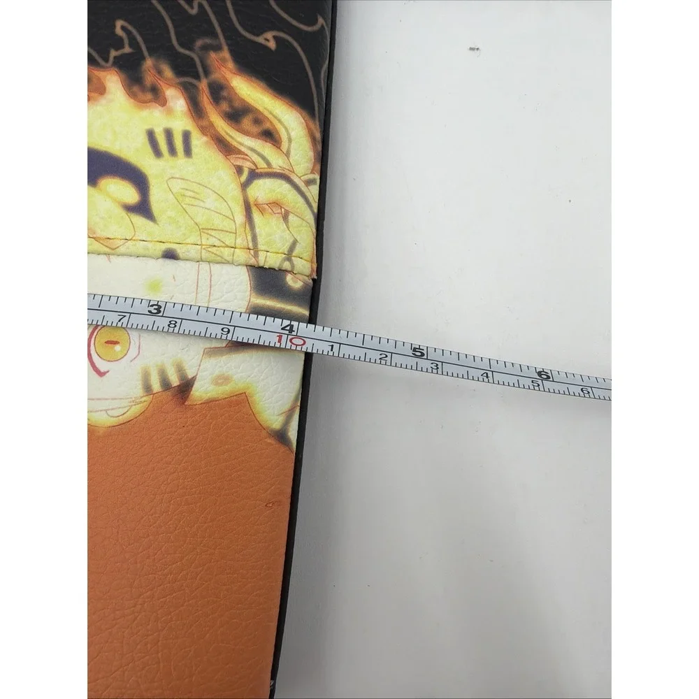 Naruto Shippuden Wallet Orange Black Anime Rectangle‎ Zip Up - NEW